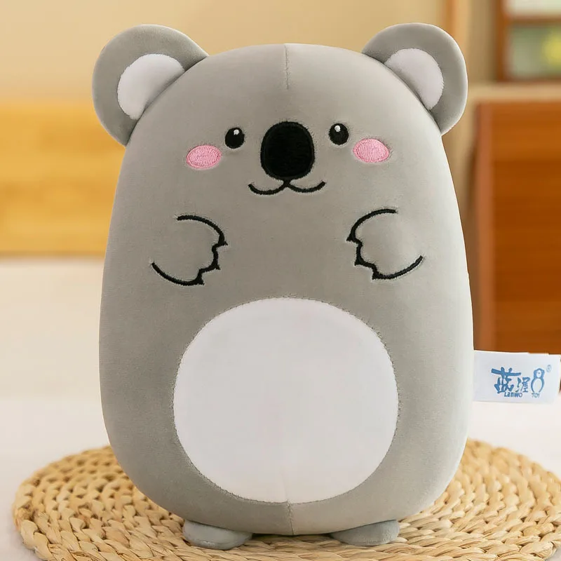 Cartoon Animated Small Animals Kawaii Short Plush Owl Koala Fox Rabbit Kitten Plush Doll Children's Birthday Christmas Gift 2
