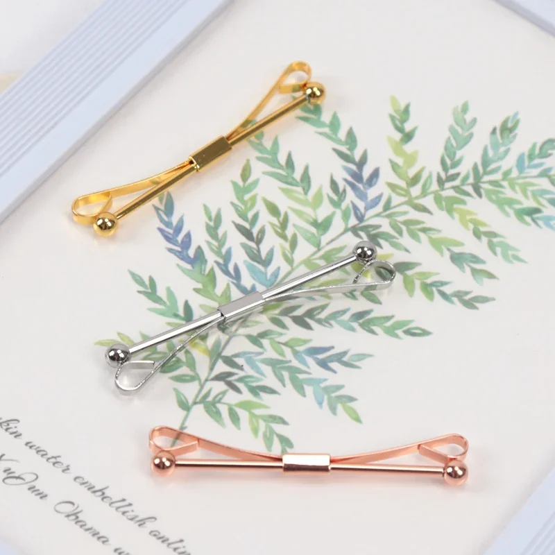 Men Metal Copper Collar Clip Shirt High-grade Non-injury Clothing Women Prevent Exposure Buckle Neckwear Clips Gifts Accessories