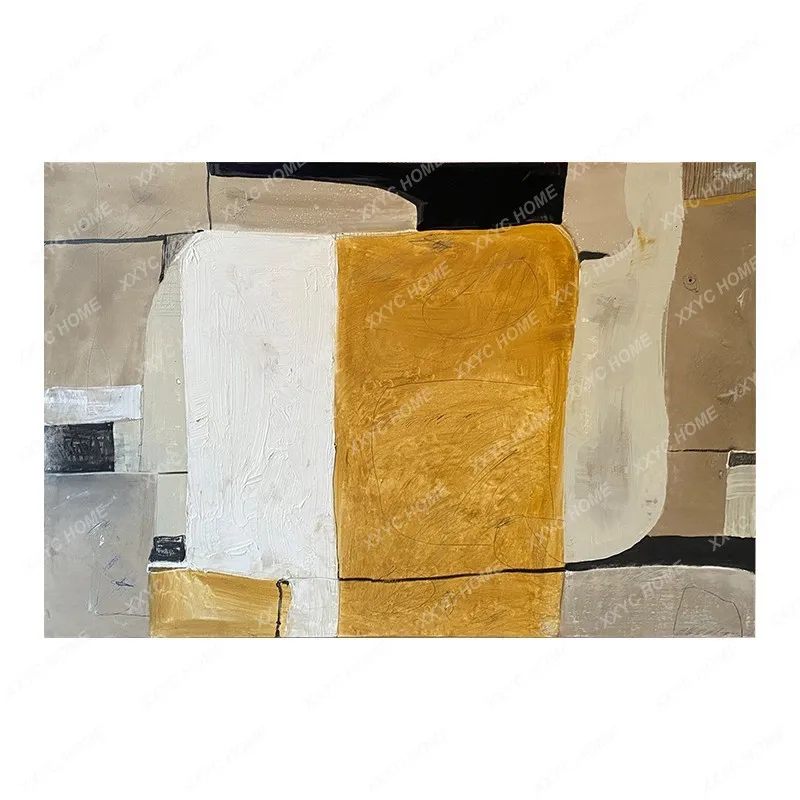 

Sofa Background Wall Decorative Painting Master Bedroom Art Painting High-Grade Silent Style Texture Oil Painting