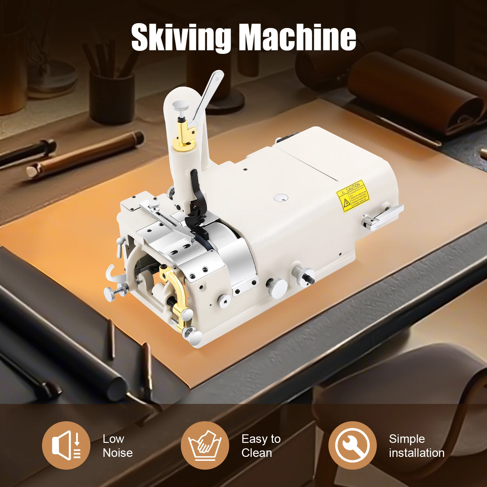 Leather Skiving Machine Electric Leather Skiving Thinning Machine Professional Edge Shovel Skiver Cutter