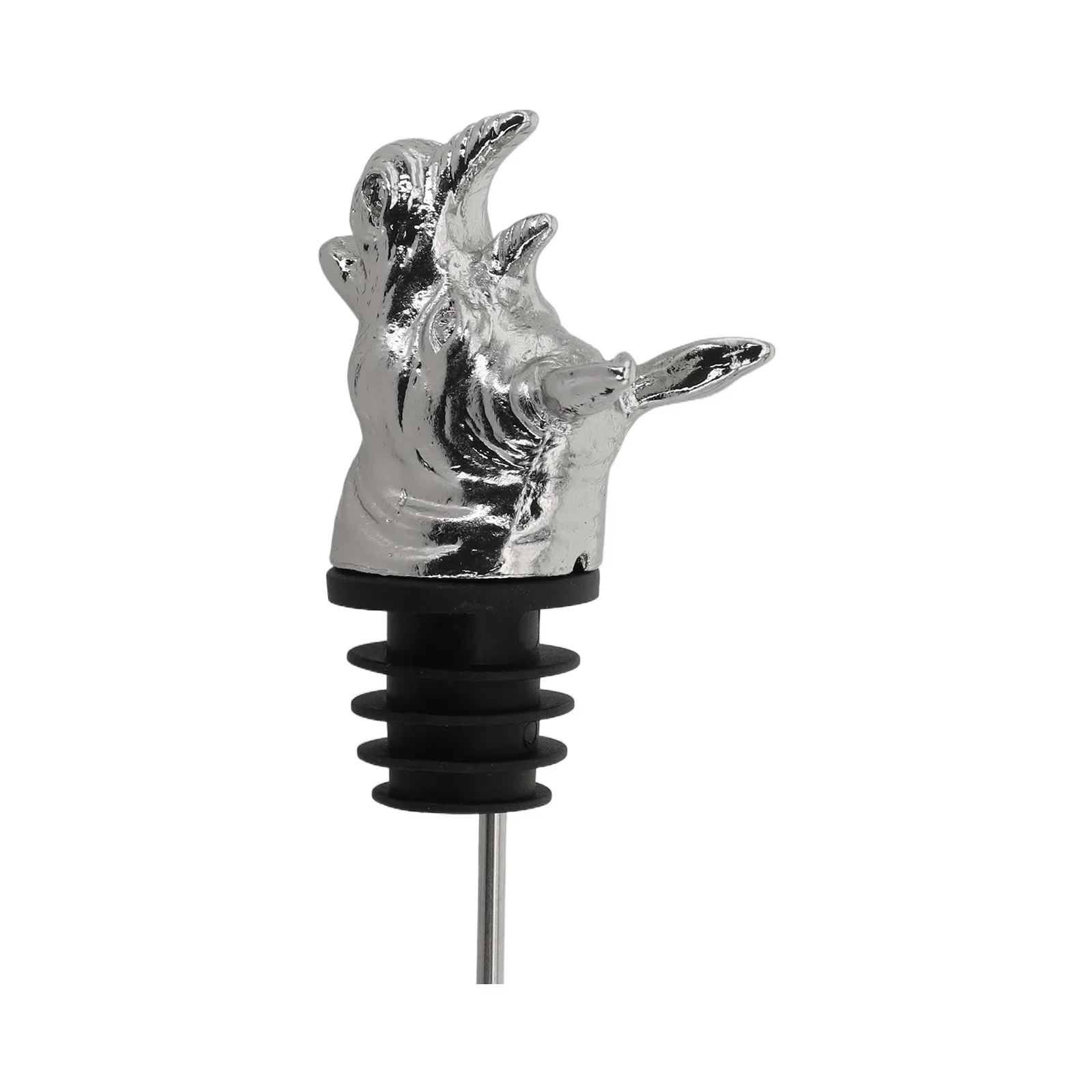 Lightweight Rhinoceros Head Shape Glass Bottle Stoppers Wine Spout for Preserving Your Wine Perfect for Parties and Home Decor