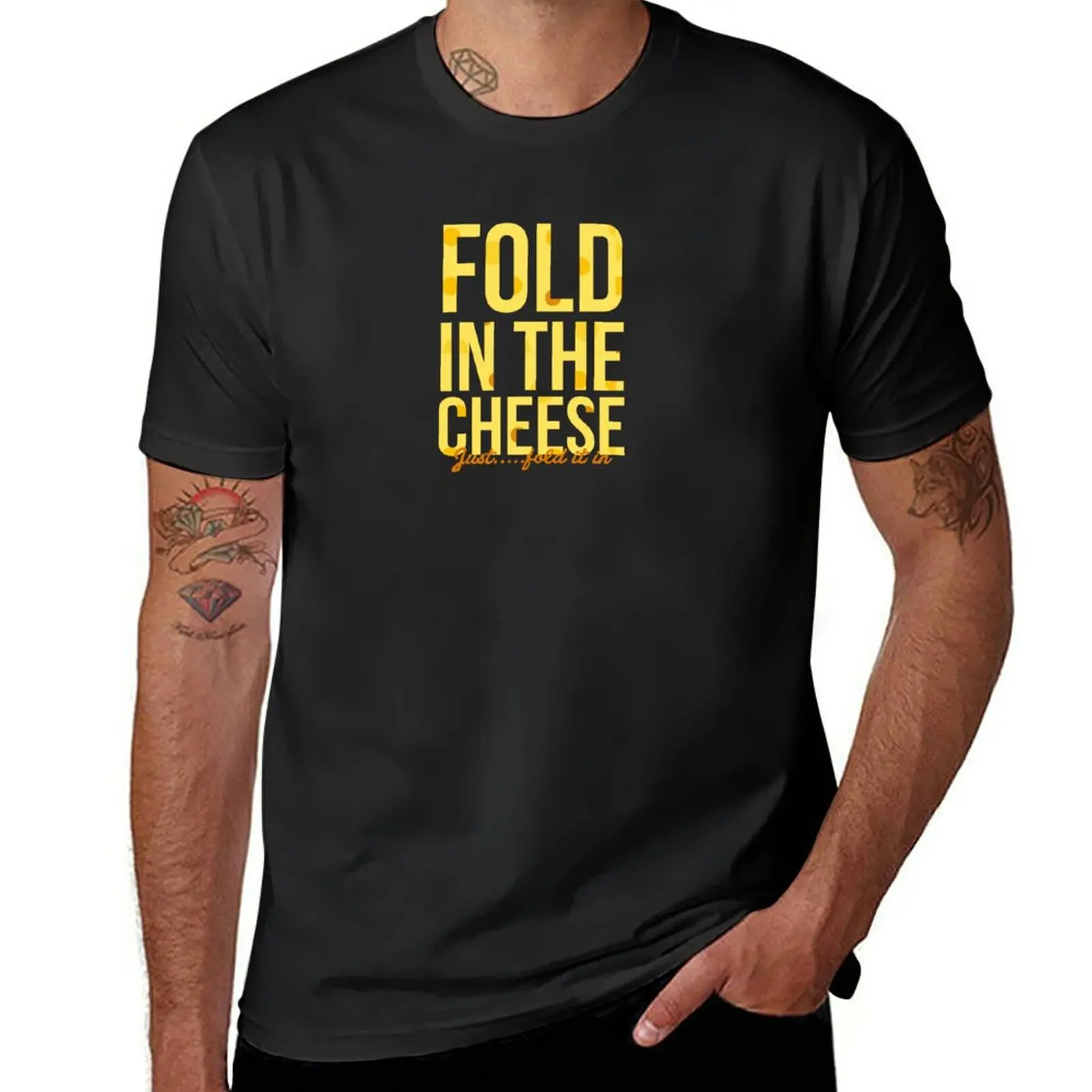 

fold in the cheese T-Shirt vintage clothes anime clothes tees plus sizes tshirts for men