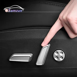 For Tesla Model 3 Y 2016 -2022 2023 Interior Accessories 6Pcs Car Seat Adjustment Button Cover Protector Decoration Trim Sticker