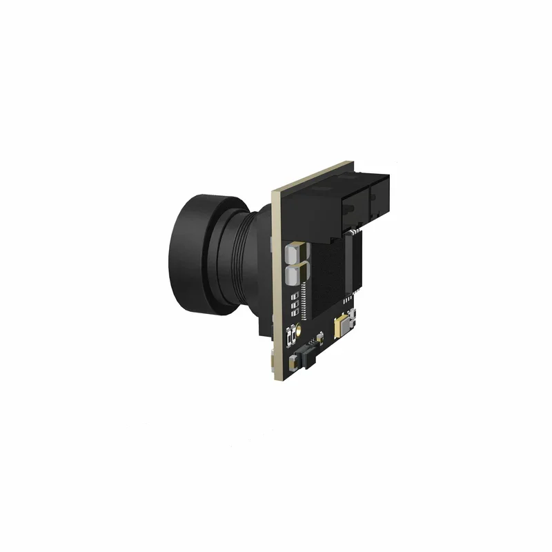 La caméra FPV CADDX Ant Lite 1200TVL en main, montrant sa taille compacte pour drone.