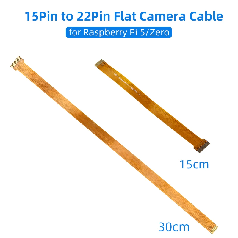 1PCS Raspberry Pi 5 / Zero Camera  Cable 15 Pin to 22 Pin FFC Flexible Flat Cable for RPI 5 Zero 2 W 5MP 8MP Cameras Module