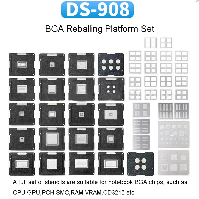 Gpu Reballing DS 908 BGA Reballing platforma zestaw dla wszystkich BGA chipy CPU GPU ...
