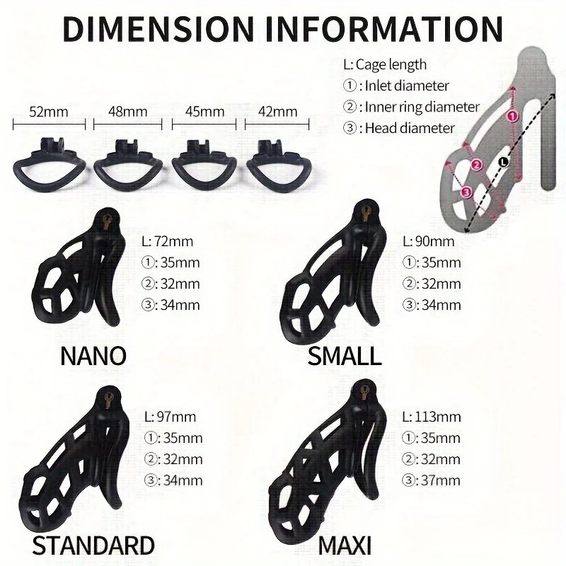 Chastity Lock Penis Rings for Men Sexual Device SM Training Cuckold Fetish Male Bondage Sex Toy for Couple