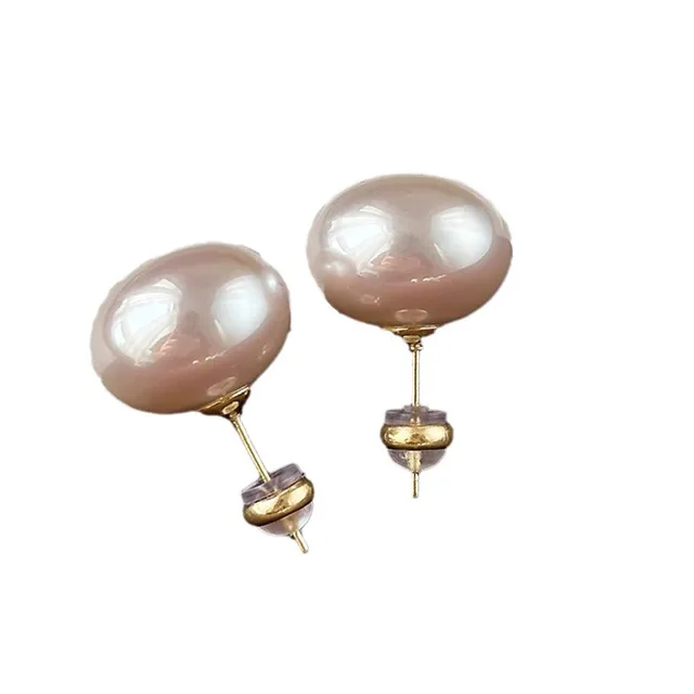 Bijoux en argent Sterling 925 pour femmes, boucles d'oreilles en perles blanches laiteuses, à la mode, cadeau pour filles et dames