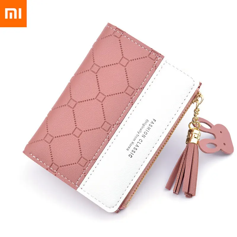 Monogrammed Leather Tassel Zipper Pouch