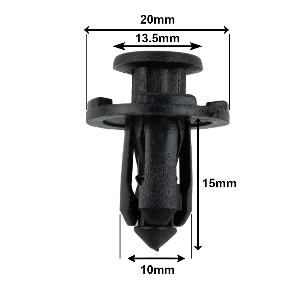 

10pcs Car Rivet Clips Bumper Push-Type Engine Cover Fender Grille Nylon Clip For -Subaru -Impreza -Forester 909140007 10mm Hole