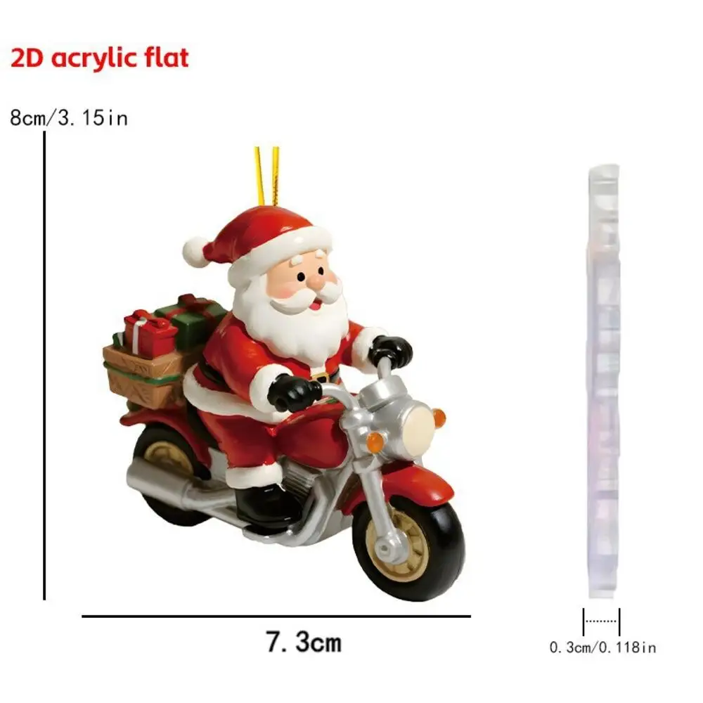 Acrylic Pet-Themed Christmas Tree Hanging Ornament - Festive 2D Design
