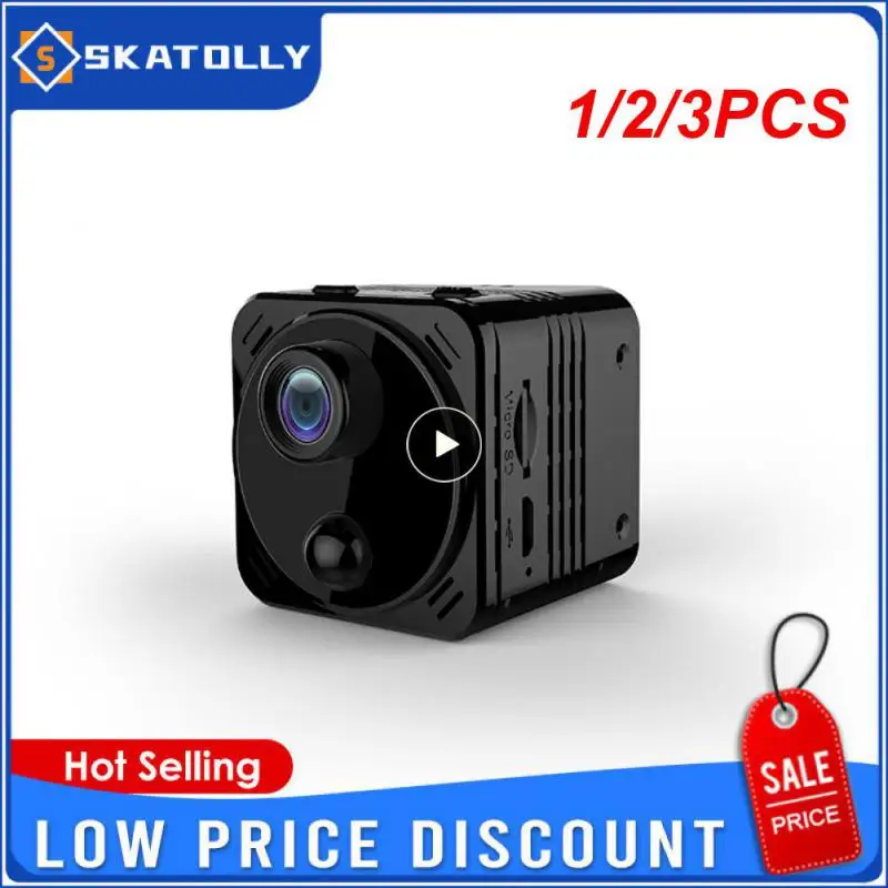 

1/2/3PCS 4K Mini WiFi Nanny Camera 30 Long Standby Built-in 3500mAh Battery Motion Detection Alarm Remote Surveillance