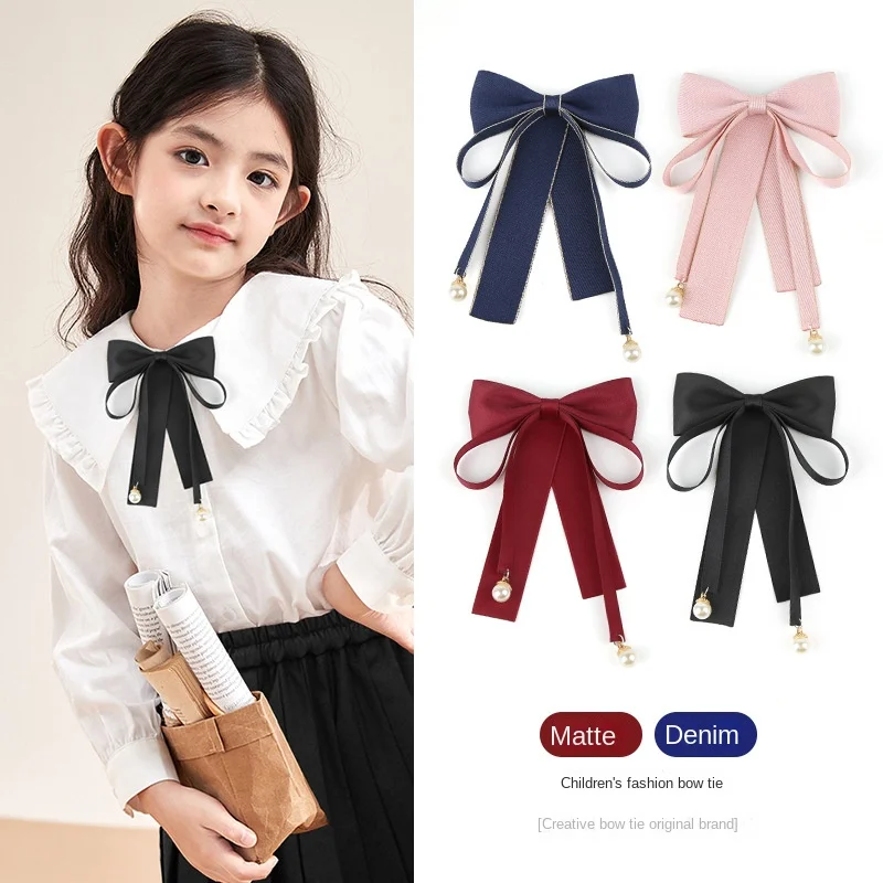Children's Bow Tie Boy Girl Baby Red ID Photo Performance Suit Dress Shirt Pin Tie