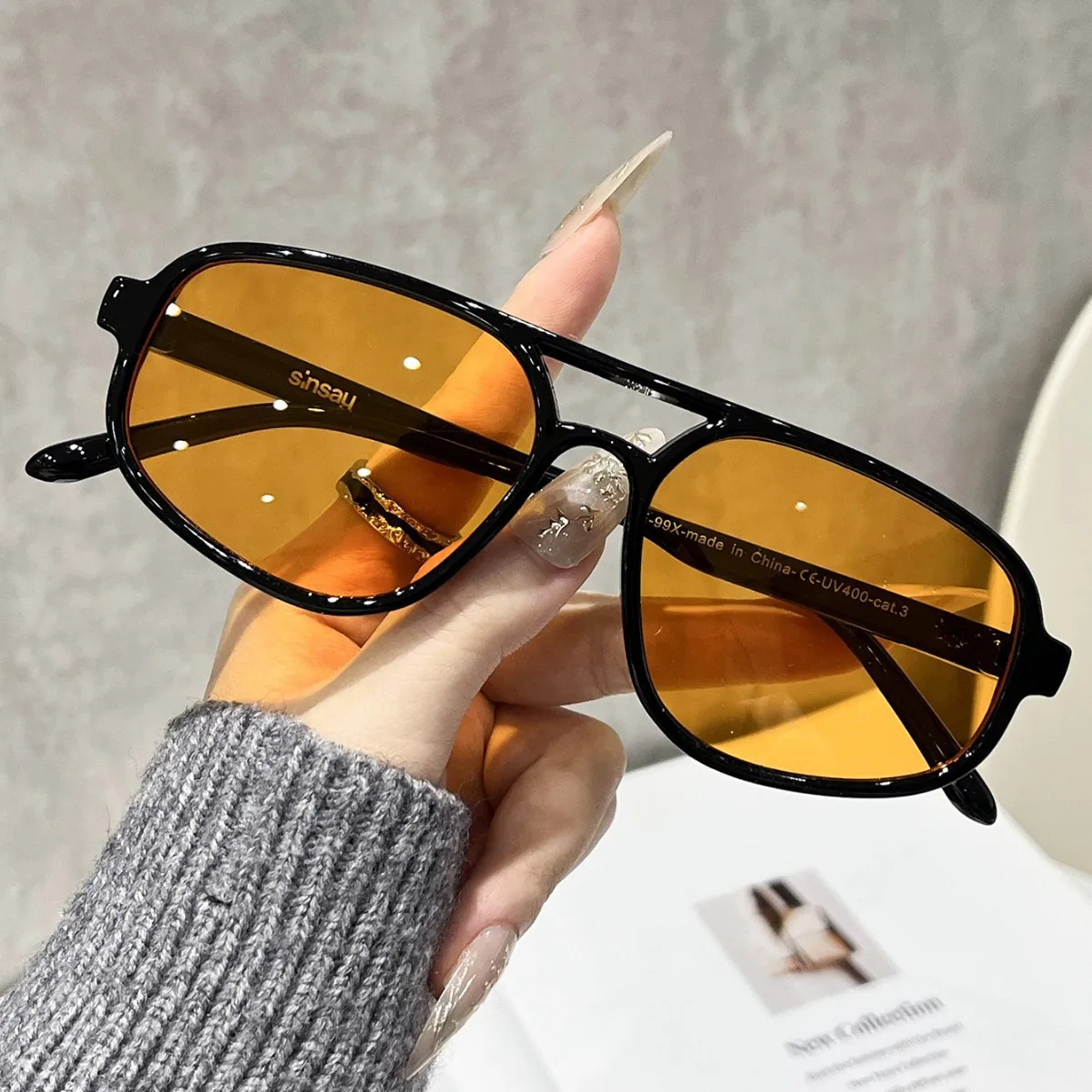New Retro Oval Women Sunglasses Fashion Black Blue Shades UV400 Men Summer Leis…