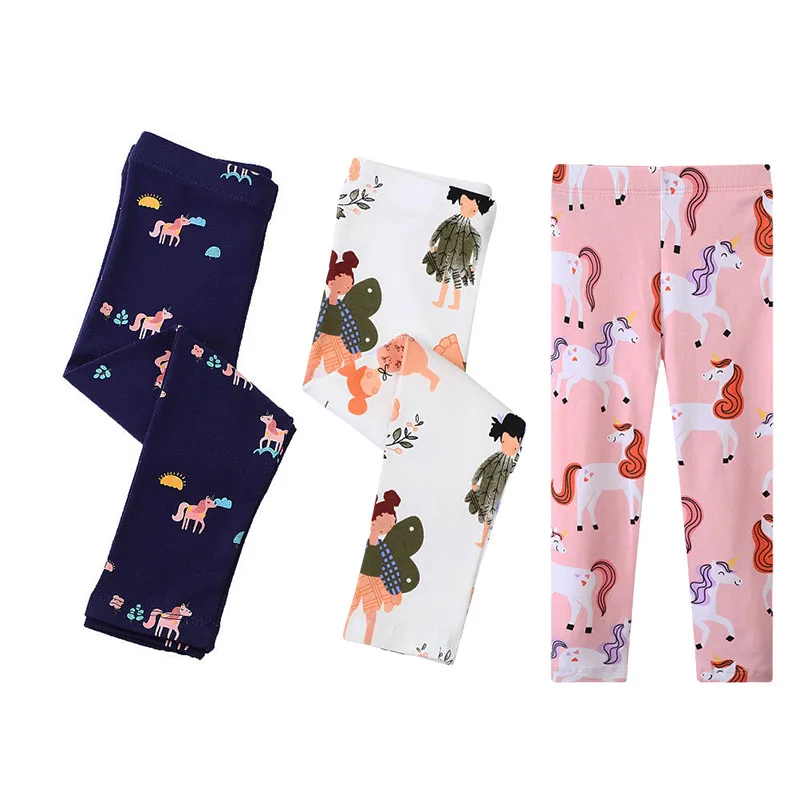 Animals Baby Girls Leggings Pants Jumping Meters 2-7T