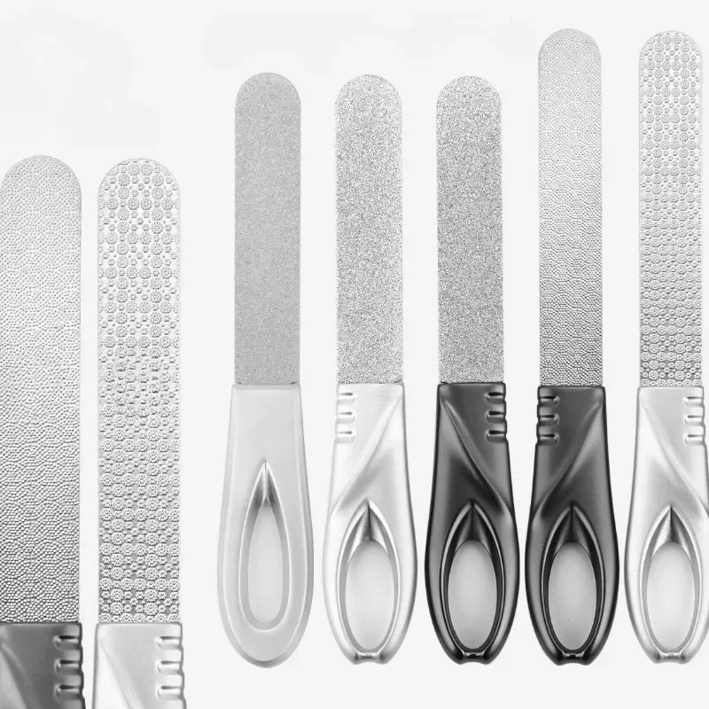 MetalNailFilewithLeatherCaseThinDoubleSidedNailRaspNoSlip
