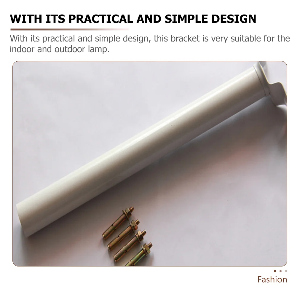 Metal Light Fixing Pole Solar Street Bracket Fixture Mounting Brackets for Lamp Outdoor Fixtures Wall