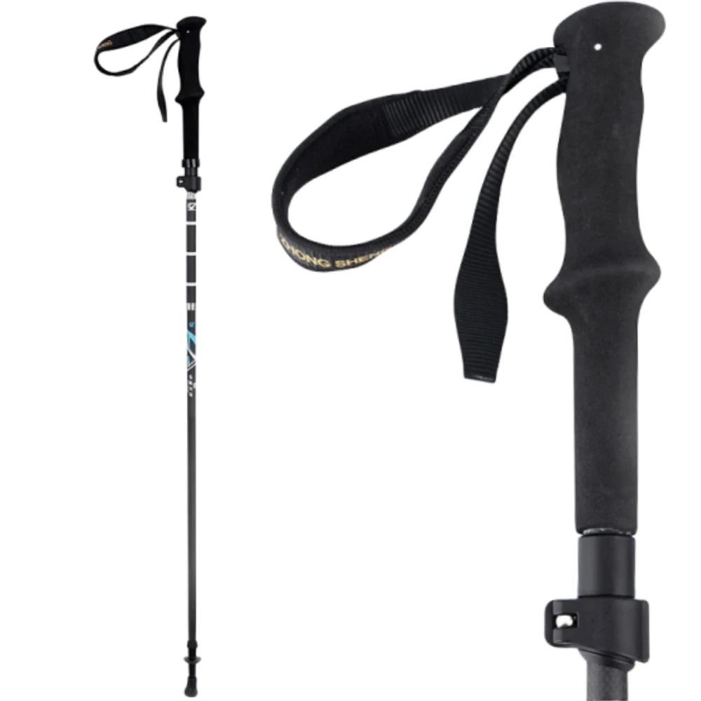Carbon Fiber Hiking Poles Portable Walking Poles Walking Sticks Ultralight Collapsible Hiking Poles Outdoor Hiking Poles 6