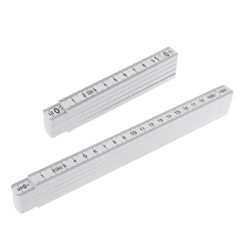 

1M 2M 10-parts Folding Carpenters Ruler Lightweight Compact Measuring Stick Slide Fold Up for Woodworking Drop Ship