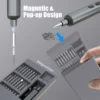 Mini Precision Electric Screwdriver Set 68 in 1 Power Repair Tool with 64 Magnetic Torx Phillips Drill Bits 5 Torque Settings 4