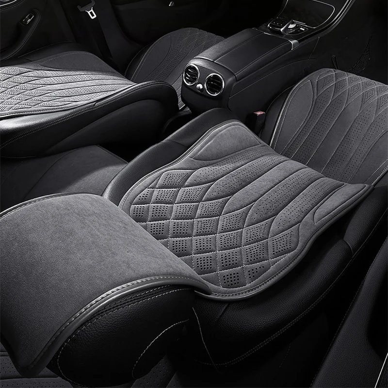 Breathable Car Seat Cover Luxurious Soft Suede Driver's Seat Anti-slip Protective Cushion Four Seasons Car Interior Support Car Seat Covers Car Seat Cushion Car Seat Protective Cover