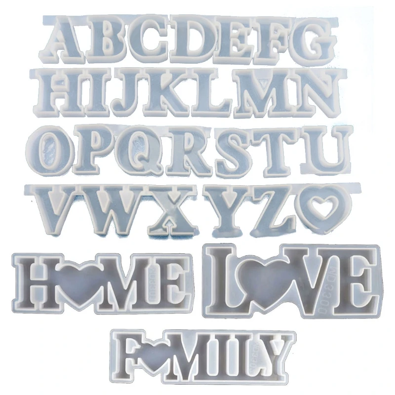 

Letters Silicone Molds for Resin Craft Birthday Party Wedding Home Decoration