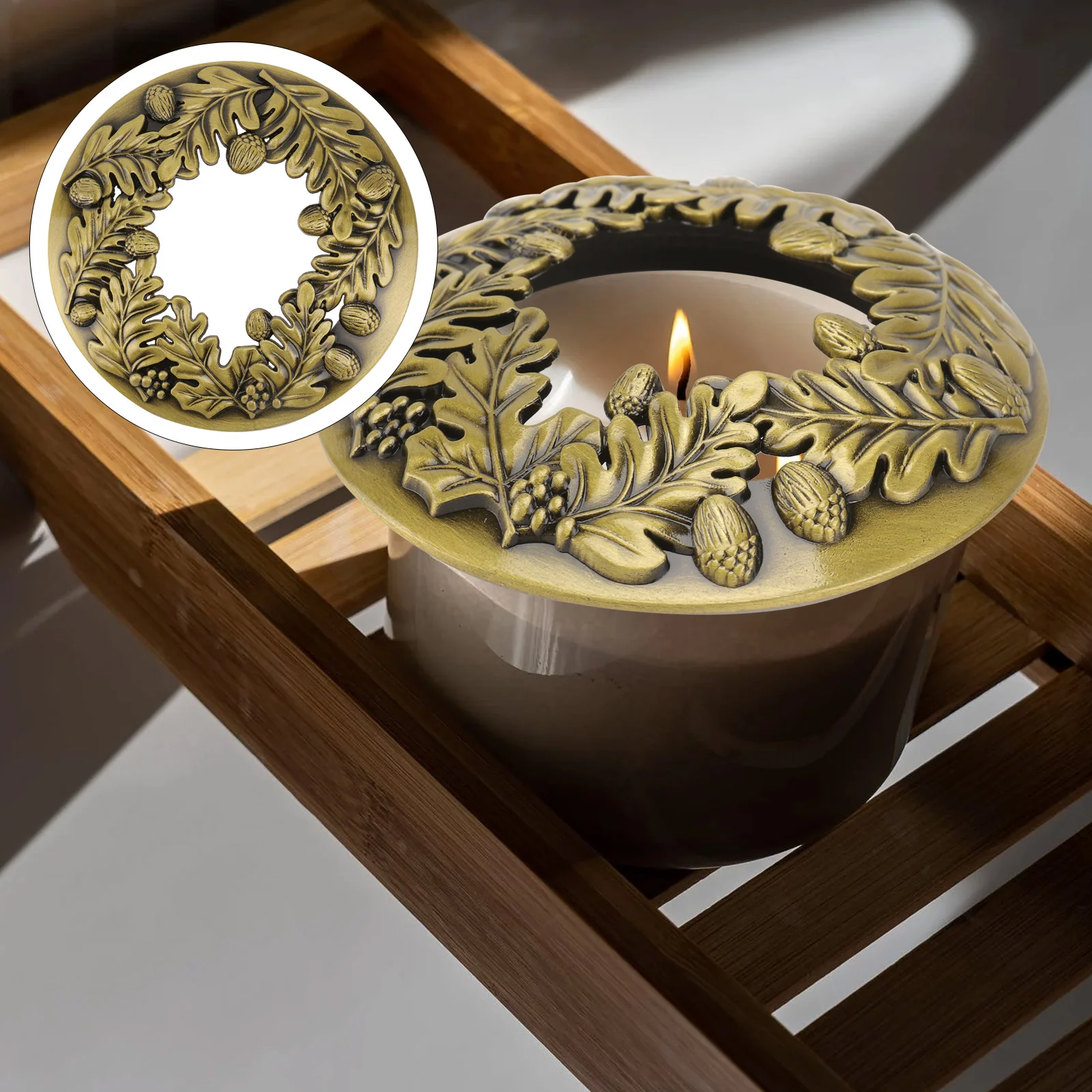 Jar Toppers Storage Cover Accessory Creative Hat Wrought Iron Metal Decorative