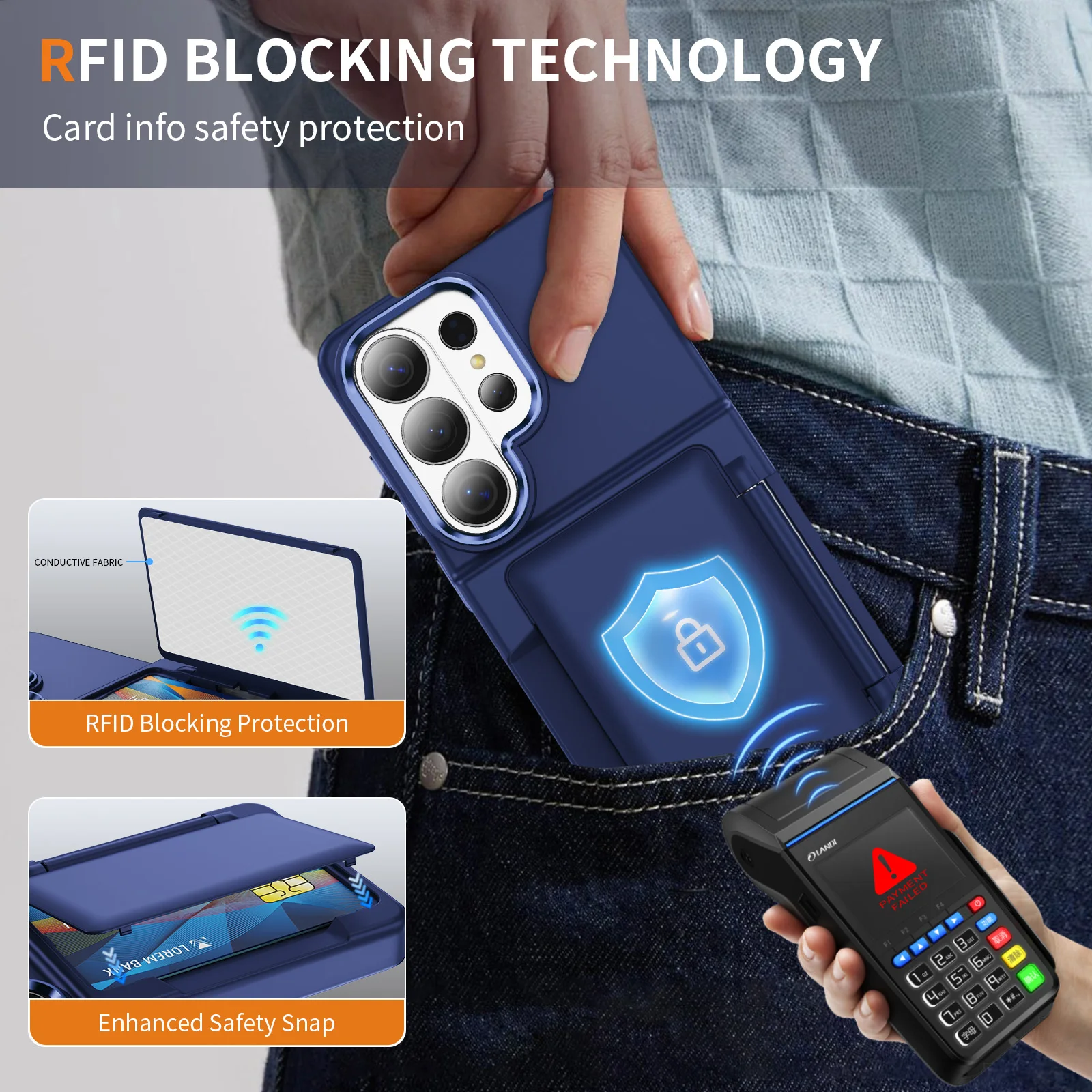Elegant Skin Feel Wallet Phone Case with Card Slot and Shockproof Bracket Cover