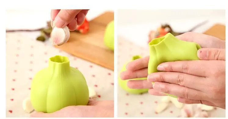 Garlic Peeler Silicone Silica Gel Garlic Peeler Creative Peeling Tools Kitchen Manual Garlic Peeler 3