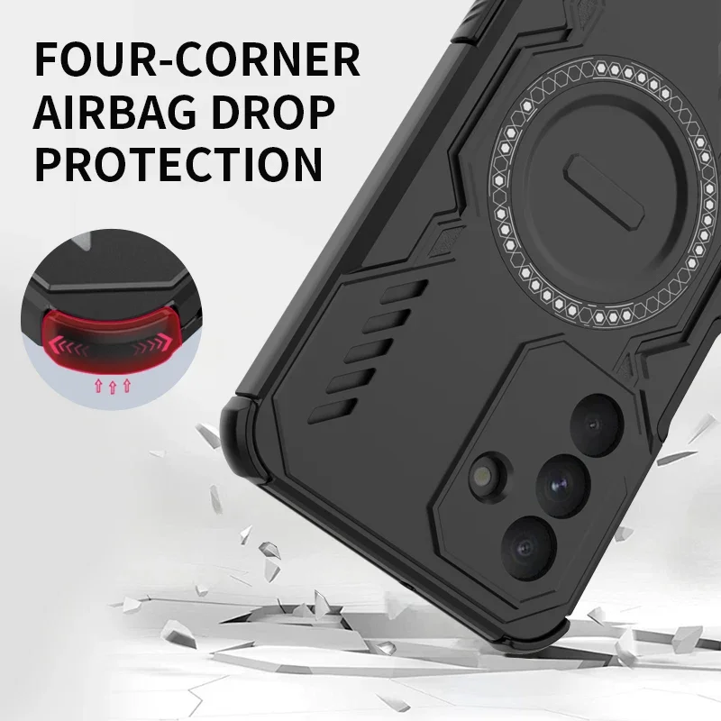 Magsafe Wireless Charging Shockproof Magnetic PC Protector Hard Back Cover Case