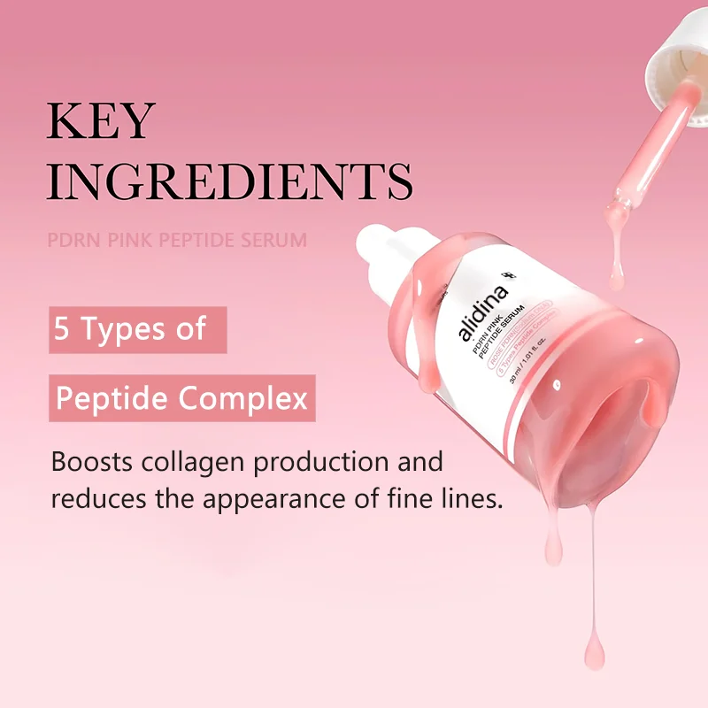 GD Pink Gloss Essence PDRN Peptide Face Skin Moisturizing Nutritious and Firming Skin Care Easy To Absorb Hydrating DNA 30ml