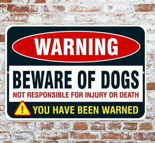 Señales De Advertencia Para Perros «cuidado Con Los Perros», | Meses Sin Interés