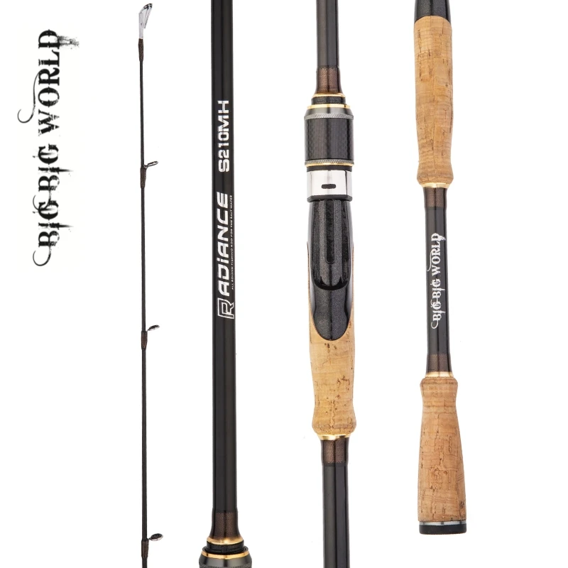 

BIGBIGWORLD RADIANCE 3 Models Sections Fishing Rod For Spinning Baitcasting Travel Pesca 1.8 2.1 2.4 2.7m MH Lure Rod