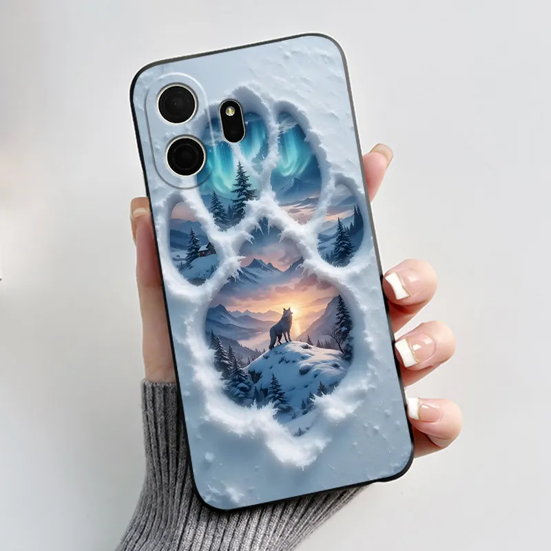 Luxury Cute Love Rabbit Soft Black TPU Silicone Phone Case Back Cover