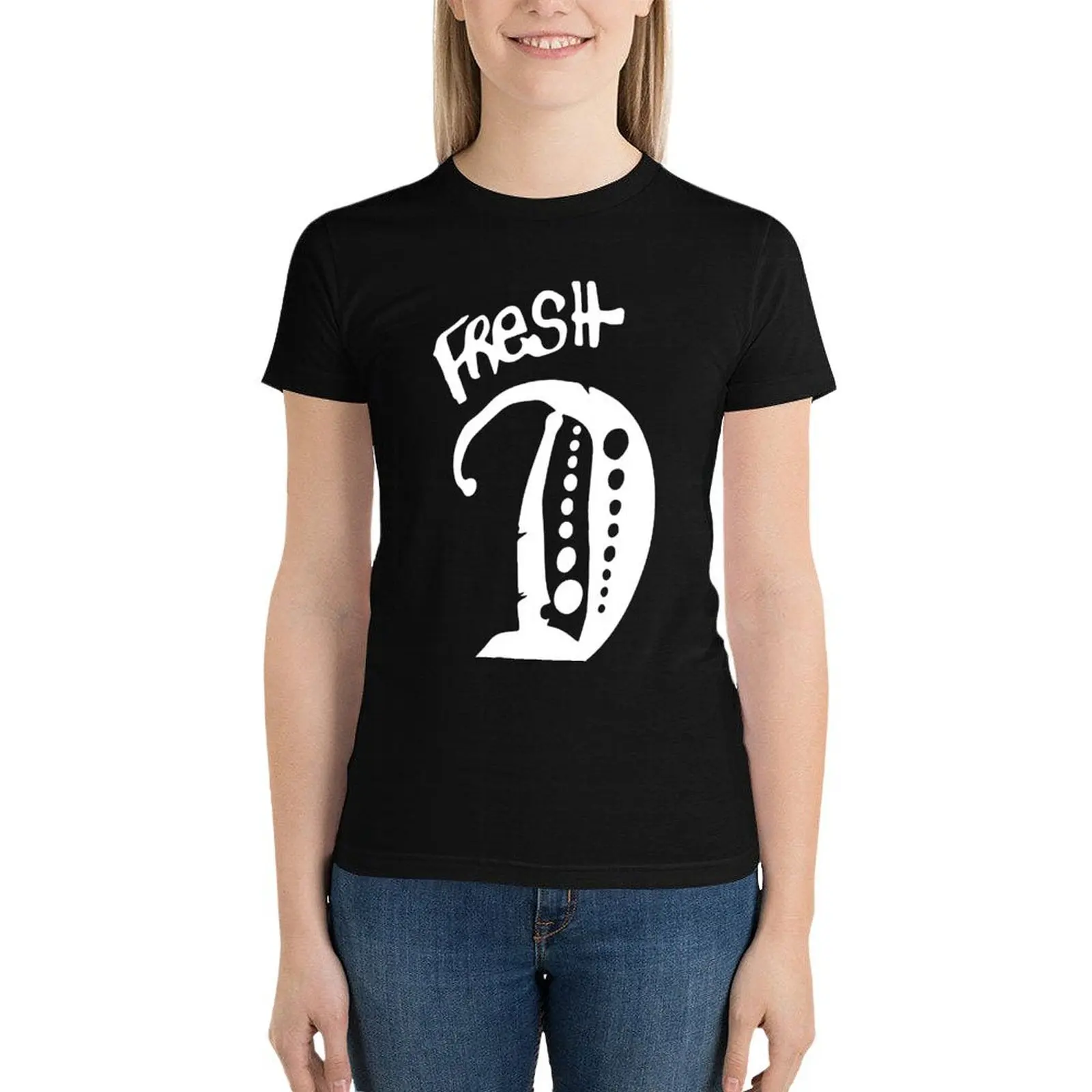 

Футболка Fresh D, женская одежда, летняя одежда, футболки для женщин, графические футболки