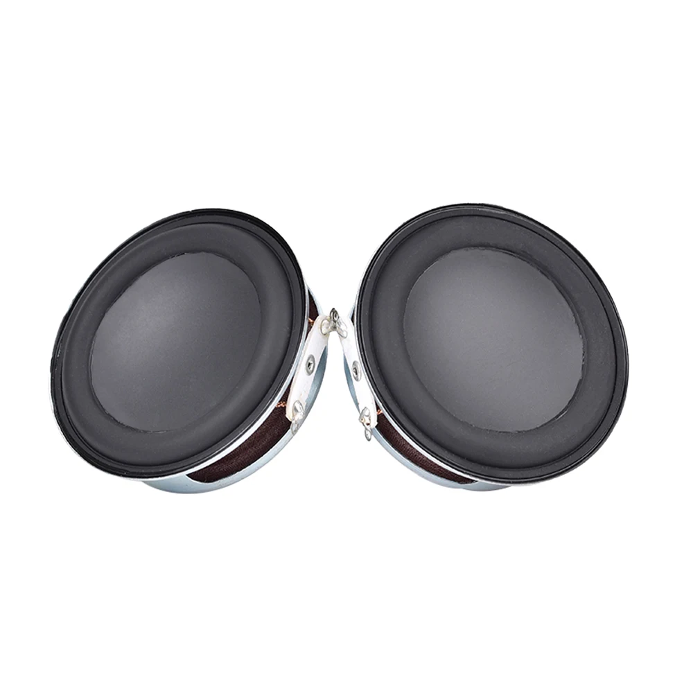 2pcs/lot 57MM Full Range 4Ohm 10W Speakers 2.25 Inch 18 Core Waterproof Round Rubber Edged Concave Dual Magnetic DIY Bluetooth