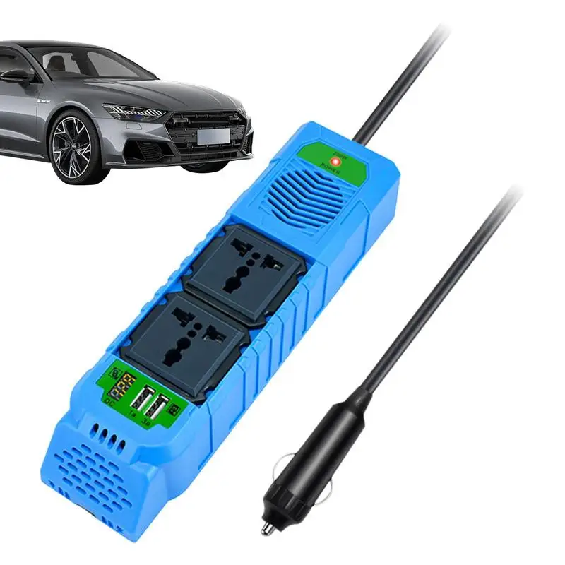 

Car Power Converter Converter Adapter 200W Inverter With USB Port 12V/24V Charging Supplies With Lighter Hole For Laptops Mobile