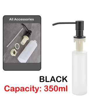 เครื่องจ่ายสบู่อ่างล้างจานในตัวเครื่องจ่ายสบู่อ่างล้างจานในตัวชุดหลอดขยายติดตั้งง่ายขวดสบู่ 2