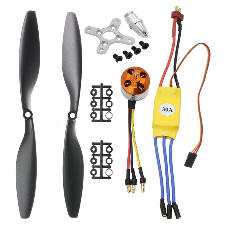 A2212 13T 1000KV RC Brushless Motor with 30A Brushless ESC 1045 ...