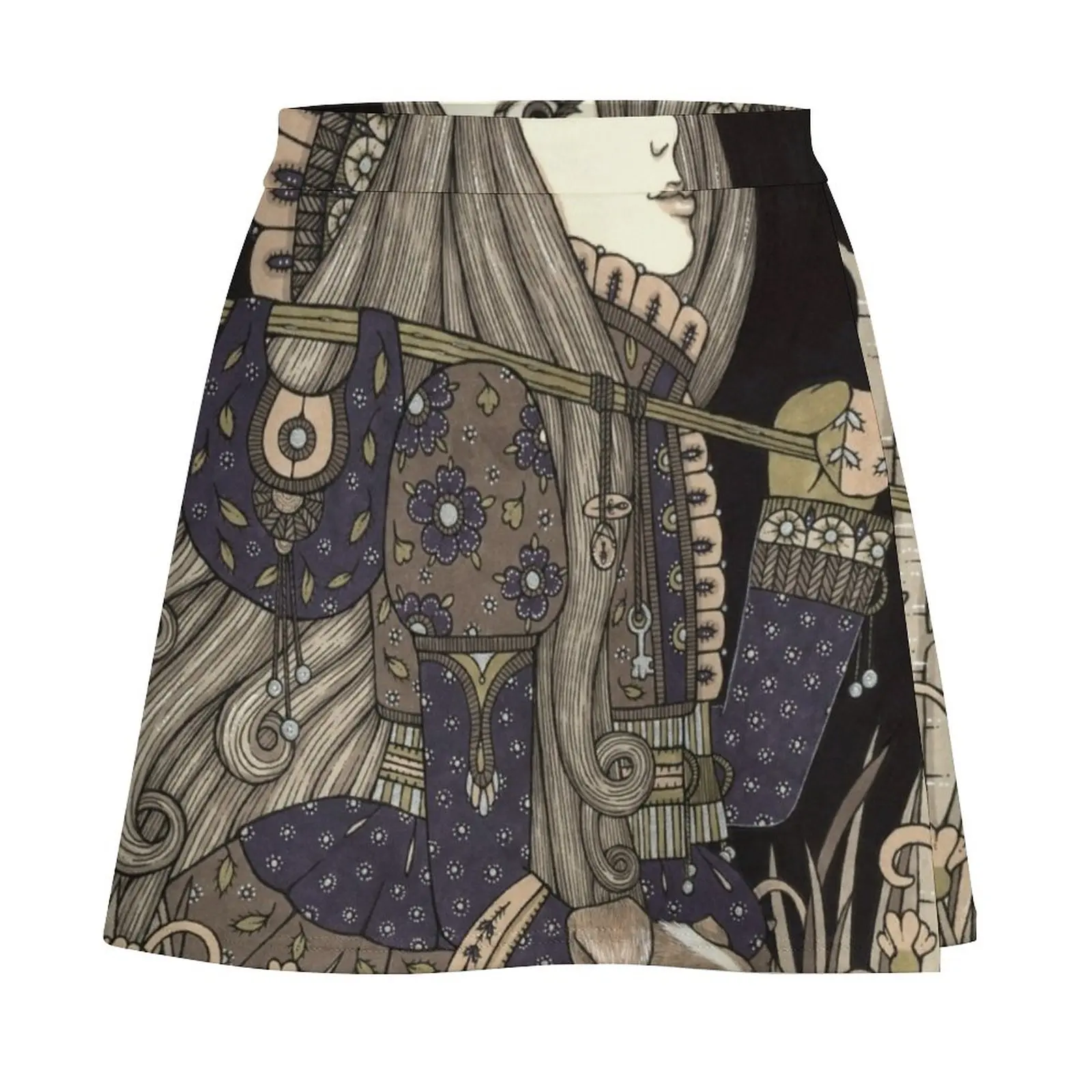 Naivus - The Fool Mini Skirt Clothing female korean style skirt night club outfits