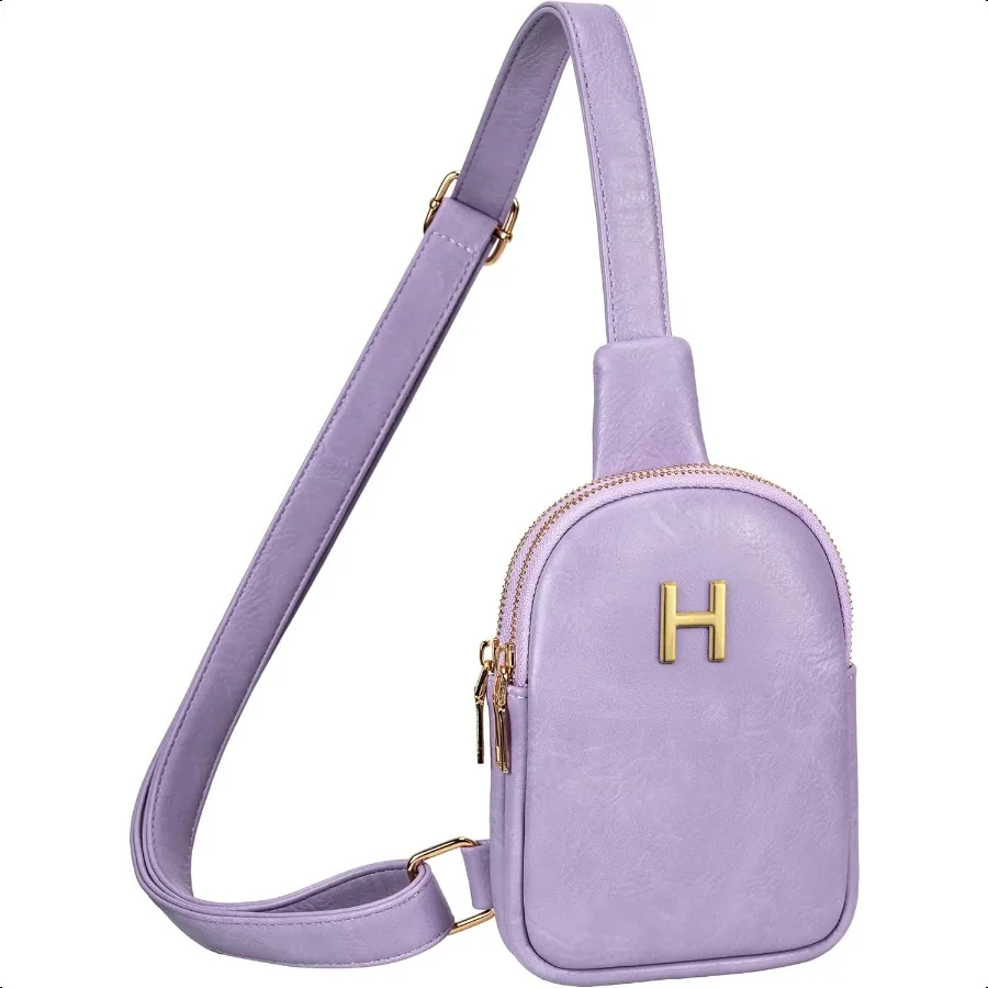 Girls Initial Monogram Crossbody Shoulder Bag