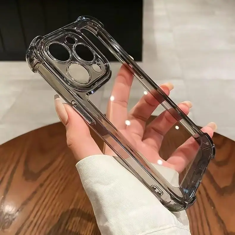 TPU Clear Film Dual-Layer Airbag Shock-Proof Silicone Phone Case Cover