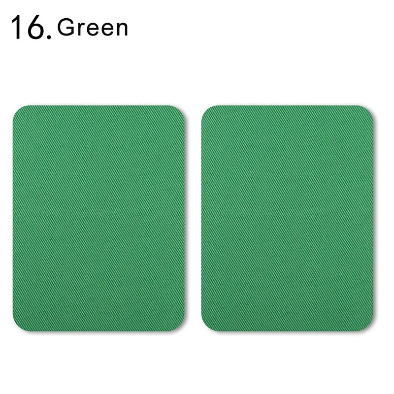 Set of 4 Multi-Colored Iron-On Fabric Patches for Clothing Repair and Decoration