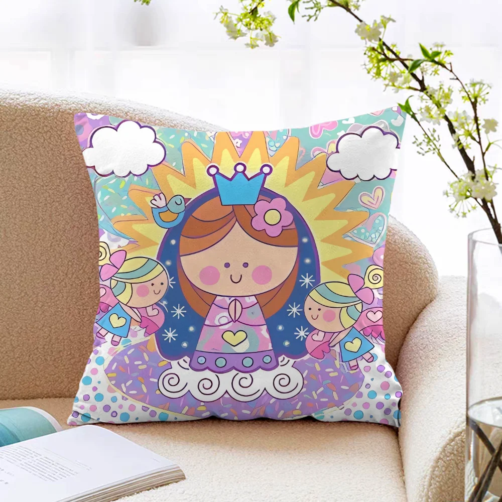 

Virgin Mary Art Lounge Chairs Cushions Cushion Cover 50x50 Pillowcase 40*40 Ornamental Pillows for Living Room Pillowcases 40x40