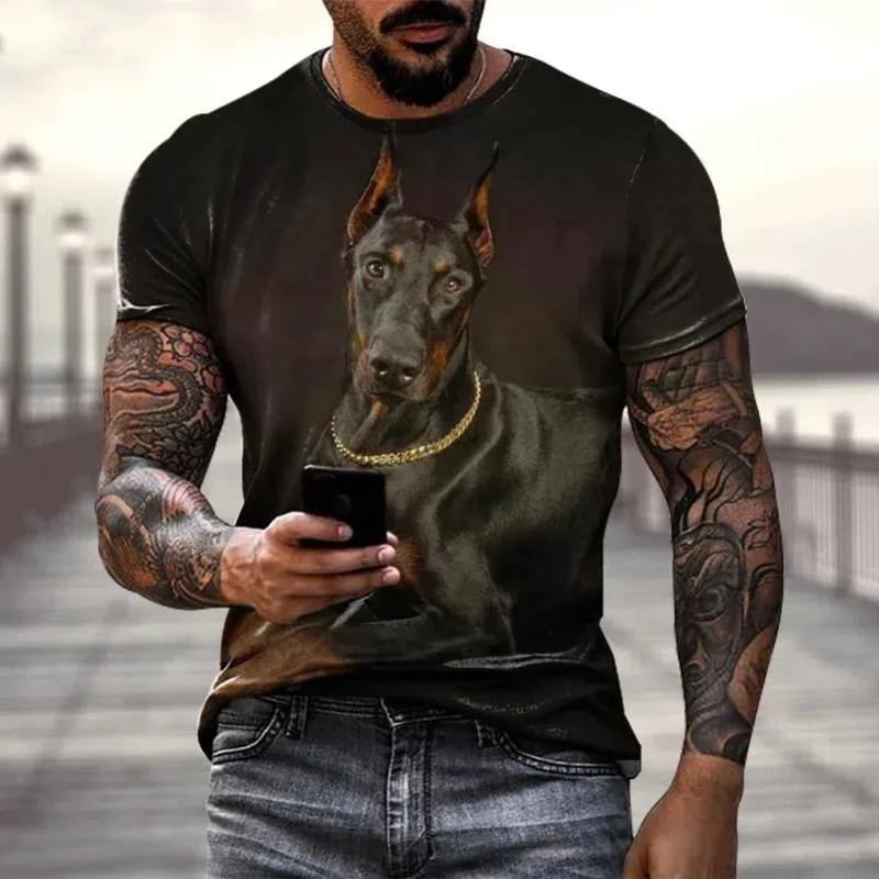 Mens Casual Short Sleeve Oversized T Shirt