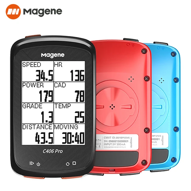 Magene C406 – compteur GPS de vélo C406Pro, compteur de vitesse sans fil  intelligent, étanche, odomètre Stra