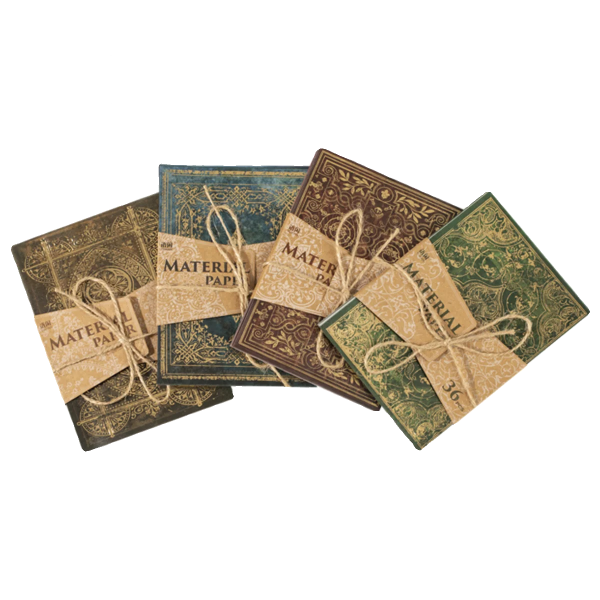 JIANWU 36 Sheets Magic Century Series Vintage Bronzing