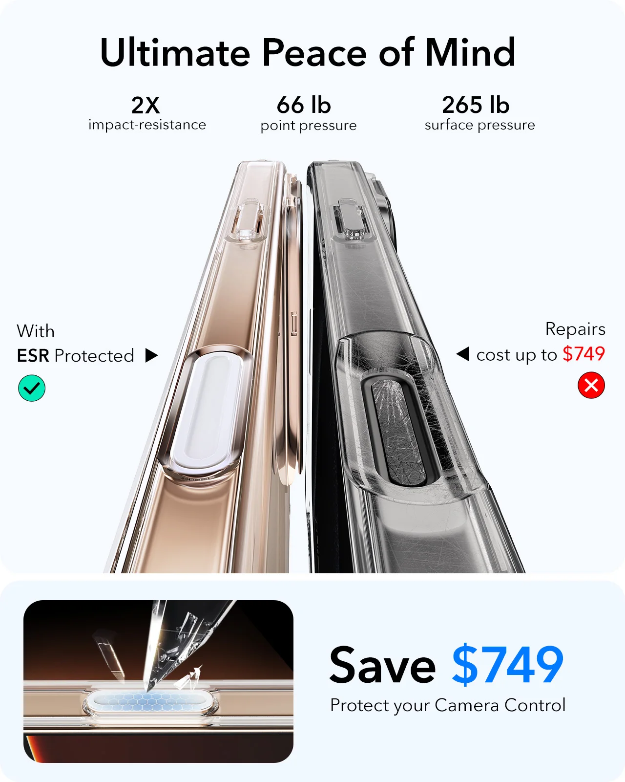 ESR for iPhone 16 Pro Max Case Camera Control with MagSafe Military-Grade Protective Case Camera Stand Phone Case for iPhone 16 5