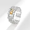Creative Sweet 925 Sterling Silver New Fashion Shoal Of Fish Multilayer Bridal Sets Rings For Women Girl Fine Jewelry LR273 3