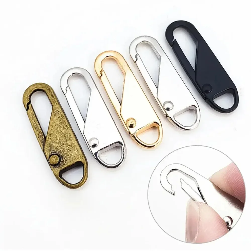 1/10 Sewing Piece Zipper Replacement Repair Kit Accessories Puller Haberdashery Accessory Pull Sliders DIY Apparel Supplies Arts